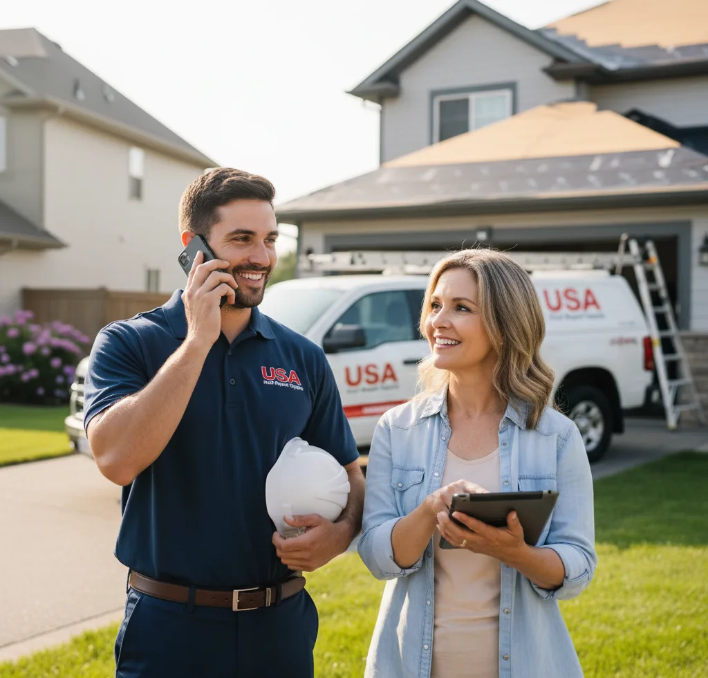 USA Roof Repair Experts customer support in Pine